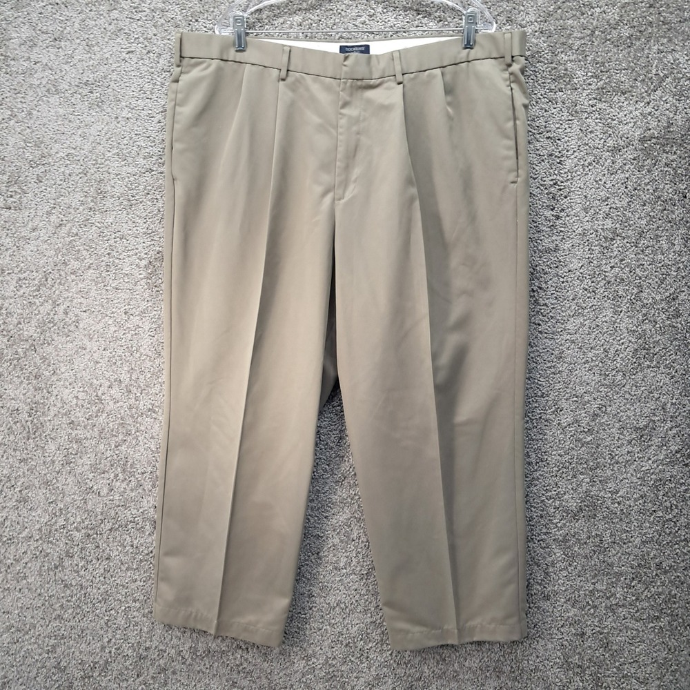 Dockers Pleated‎ Relaxed Fit Khaki Trousers 42x30 Tan Brown Mens